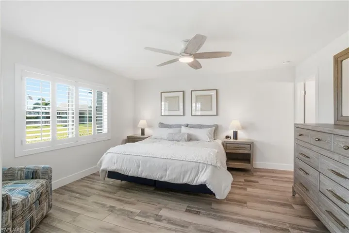 Primary Bedroom with tons of natural light and views of the Gordon River