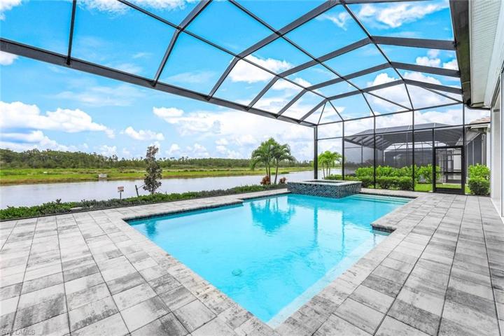 Custom pool with spa.