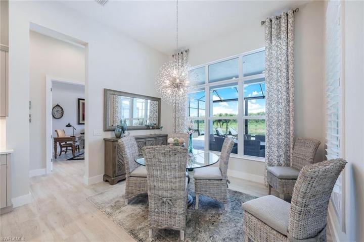 Custom window treatments.