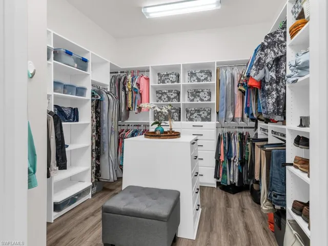 Custom designed Primary closet