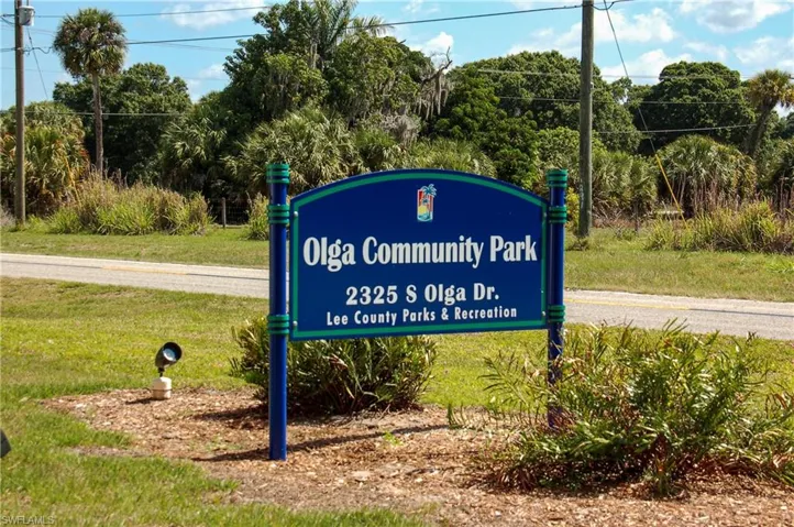 Olga Park sign