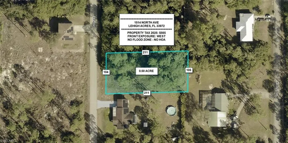 Map / location with property boundaries highlighted