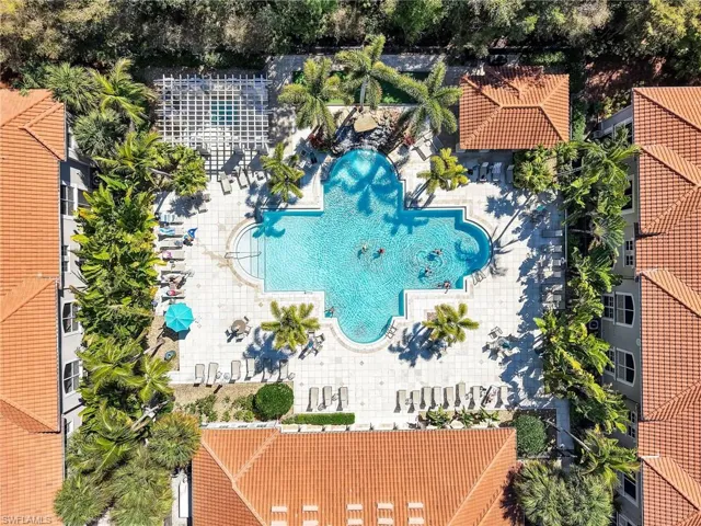 Aerial View of the Pool & Pool Area