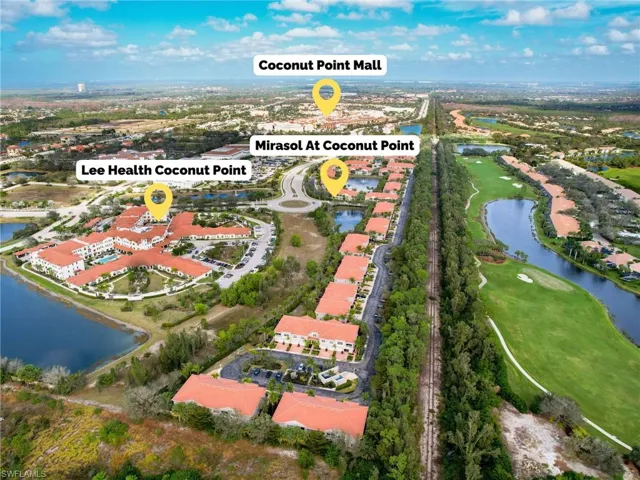 Aerial View of the Community Showing Nearby Points of Interest