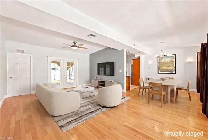 staged photo enormous living room
