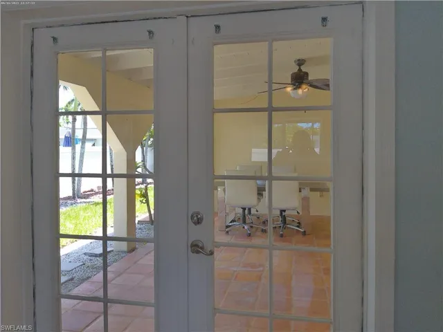 master bedroom entry to patio