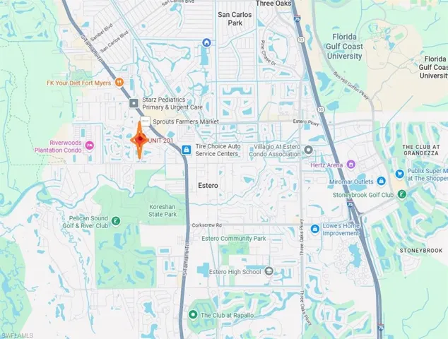 Map of property location and nearby area