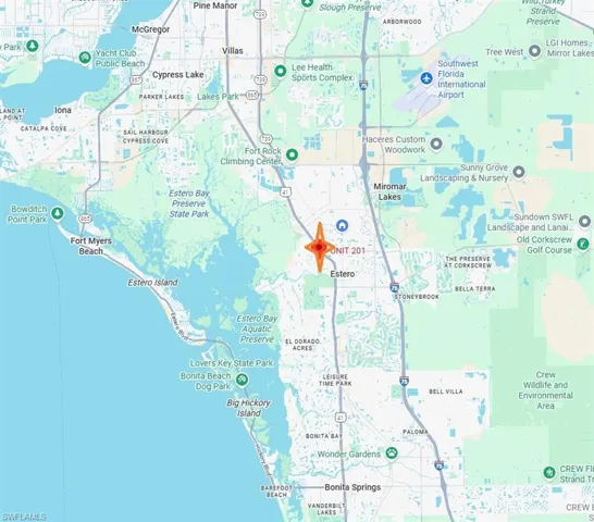 Map of property location and nearby SWFL