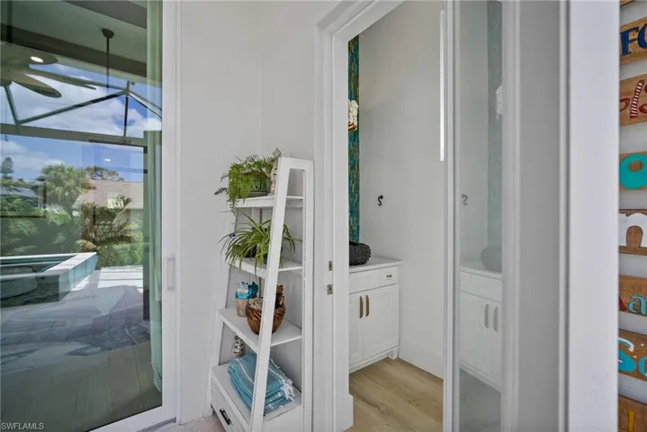 Entryway featuring light hardwood / wood-style flooring and a wealth of natural light