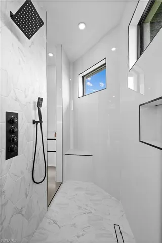 Master shower