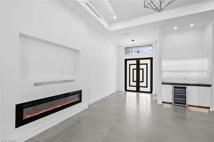 Entry/ Living room fireplace