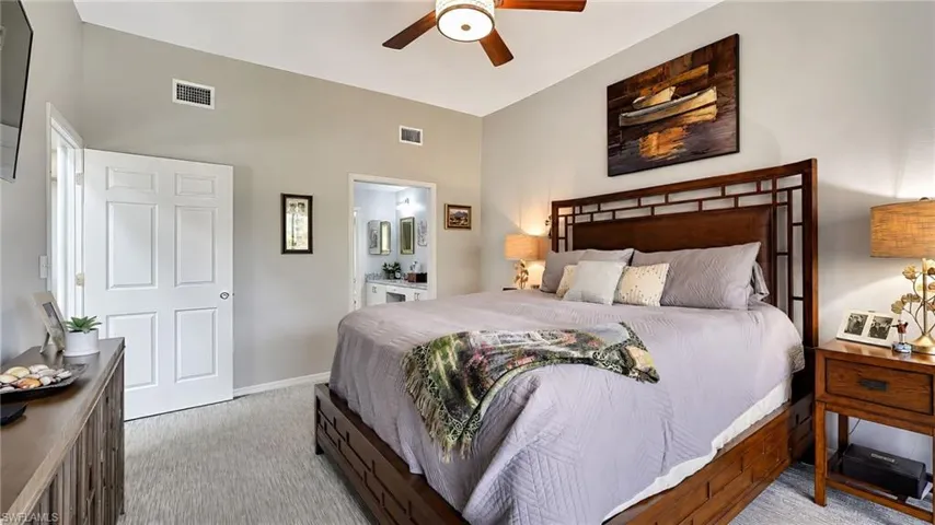 he primary bedroom features a full ensuite bath, offering a private and well-appointed retreat designed for comfort, convenience, and everyday luxury.