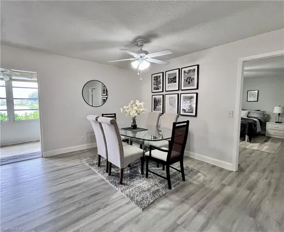 Dining area as part of the great room.