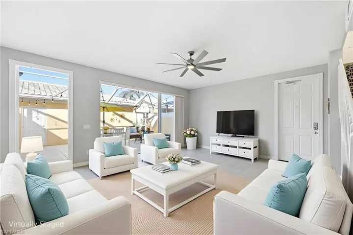 Virtually Staged Living area