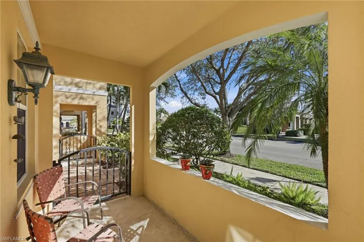 View of porch - entry to first floor bedroom