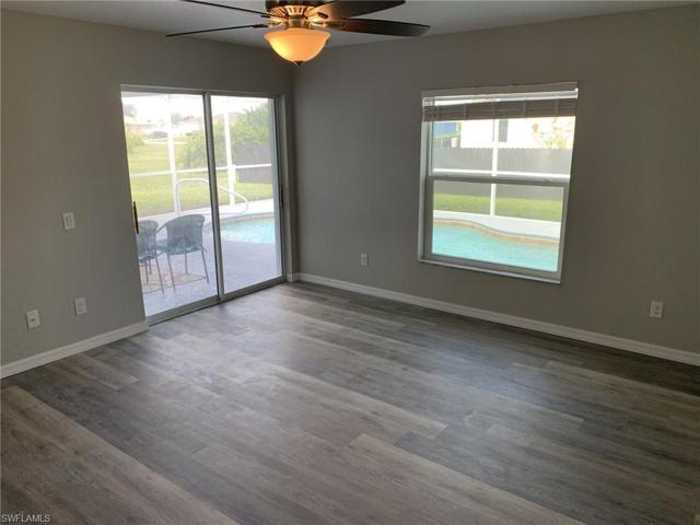 Owner's suite has sliders leading the pools lanai.