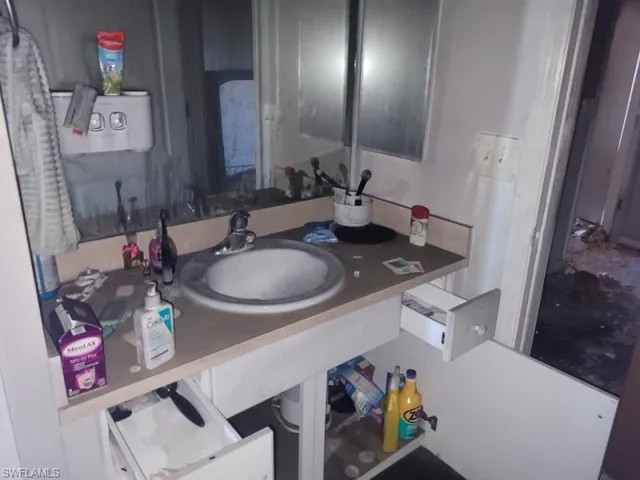Bathroom featuring vanity