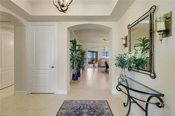 Entry Foyer with 9' ceilings