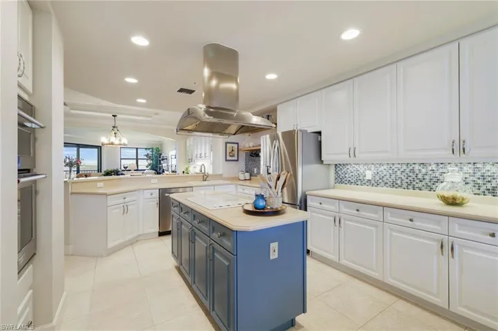 Rear view of Kitchen to Dining and Living Room