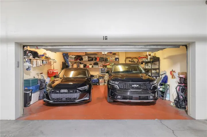 Private TWO Car Garage underneath building.