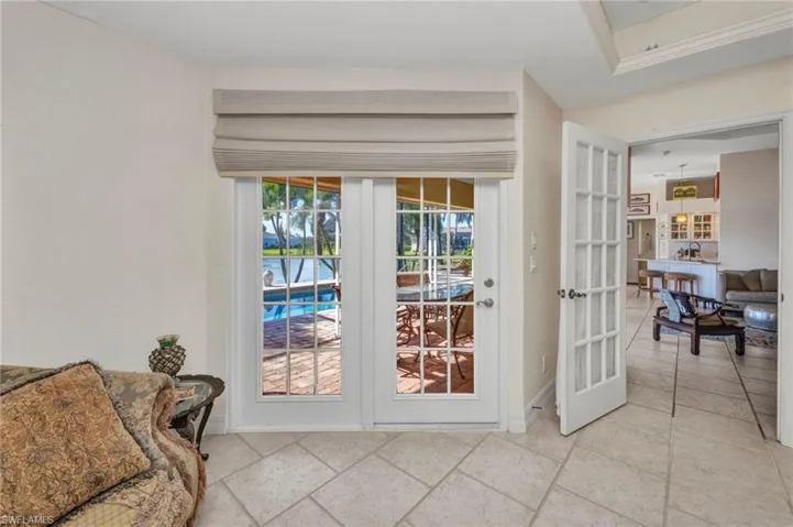 Doorway with baseboards