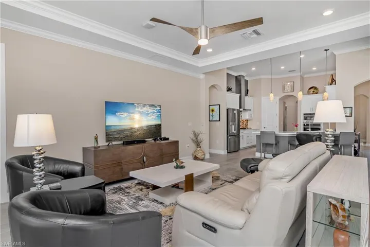 Open great room/kitchen is perfect for entertaining guests.
