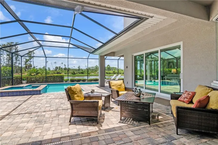 Relax and enjoy your morning coffee or entertaining with guests poolside on your private lanai.