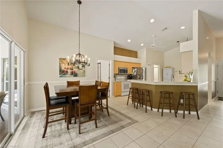 Open Floor Plan views to Kitchen from Familiy Room