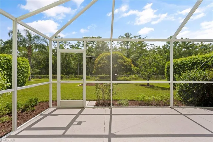 Extended Lanai and Cage with Preserve View.