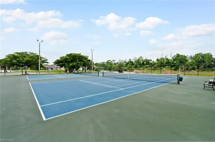 Ground view of tennis courts