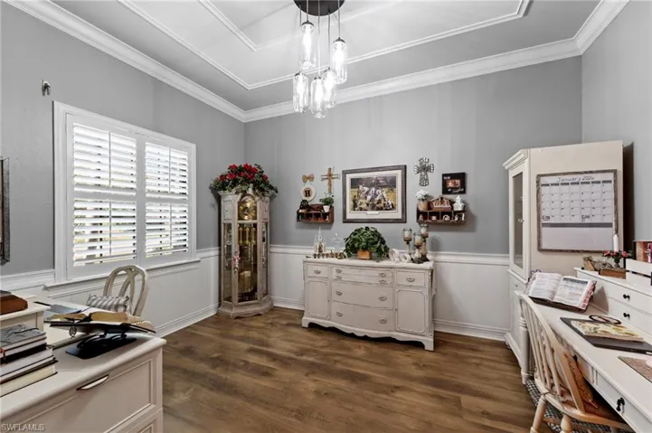 Office space/den add an armoire and make it a 4th bdrm