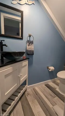 Half bath downstairs for the main evel use