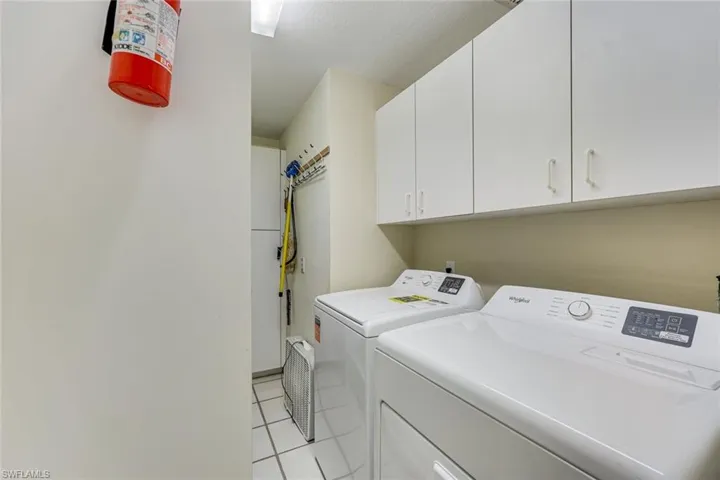 LAUNDRY WITH NEW WASHER AND DRYER