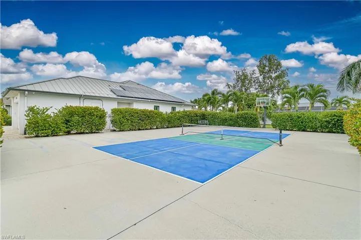 View of Pickle Ball court