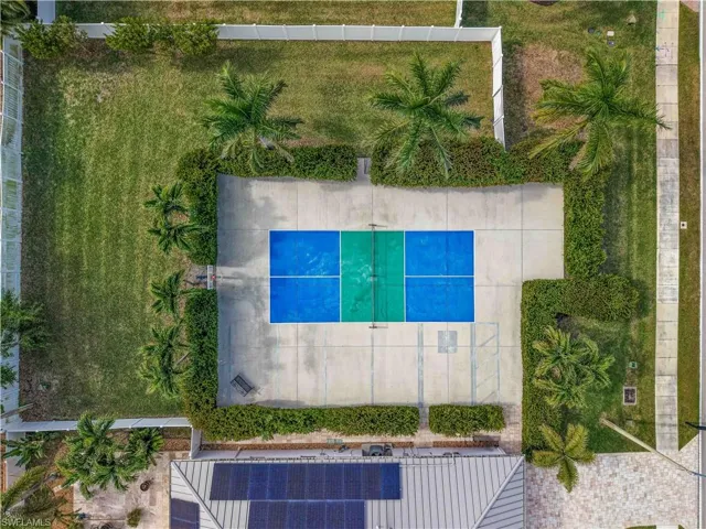 Aerial view of Pickle Ball Court