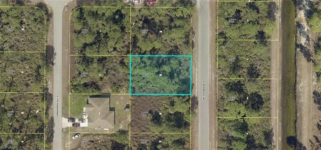 Aerial map of property and surrounding area
