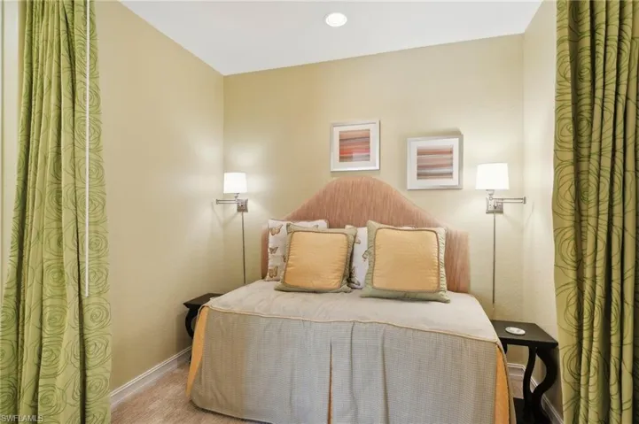 Bedroom featuring baseboards