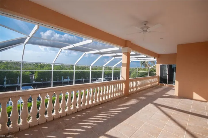 Sweeping balcony from the Primary suite, office and guest bedroom