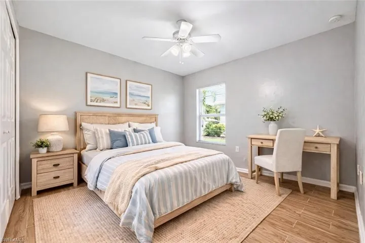 virtually staged bedroom