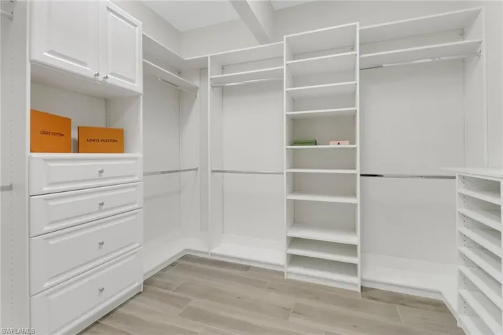 Extra large custom closet