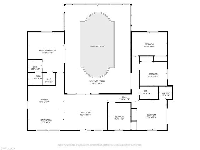 View of floor plan / room layout