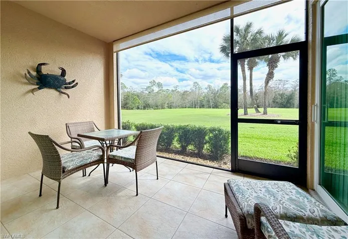 Relaxing view of golf course and preserves