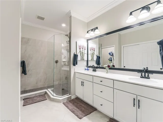 You'll love this oversized walk-in shower!