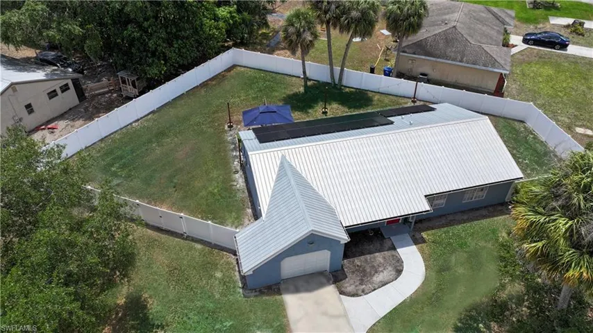 View from above of property