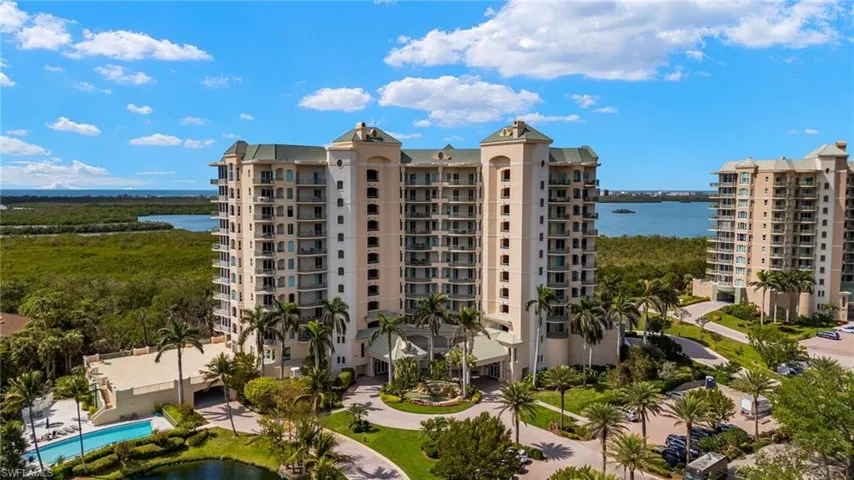 View of building exterior featuring a water view