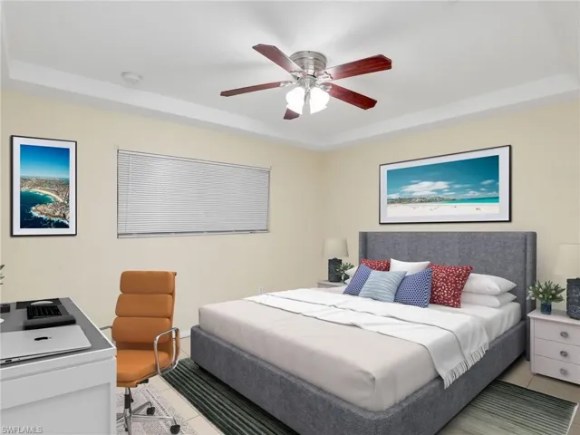 Room is virtually staged