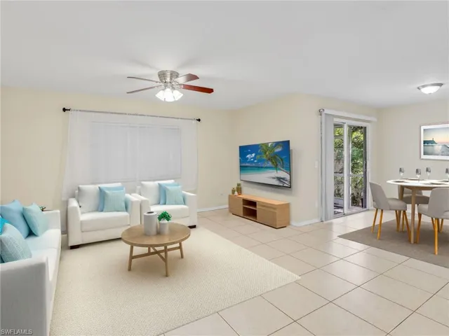 Room is virtually staged