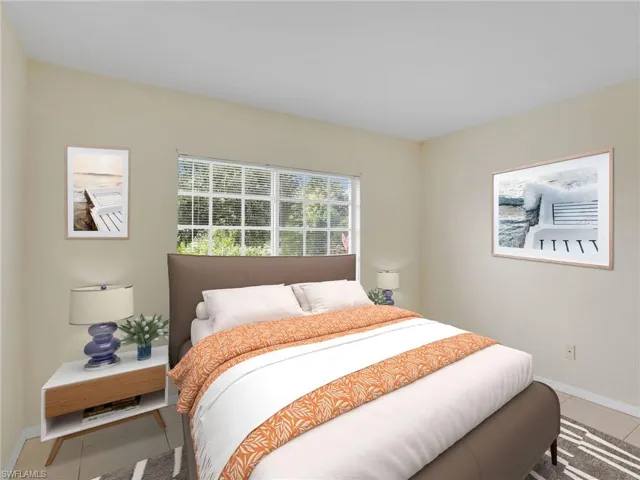 Room is virtually staged