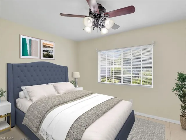 Room is virtually staged