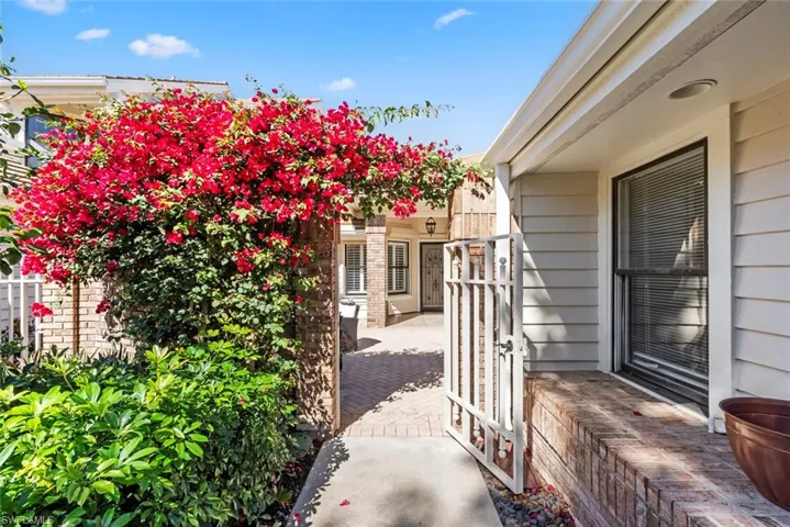 Entrance to property with a patio area